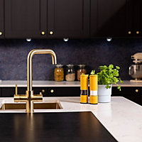 flode tre 3 in 1 Instant Boiling Tap Brushed Brass Finish