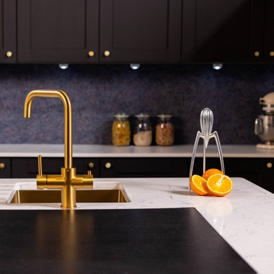 flode tre 3 in 1 Instant Boiling Tap Brushed Gold Finish