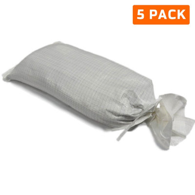 FLOOD DEFENCE Heavy Duty Sandbags - White  - UV Protected - Unfilled - Industrial Grade