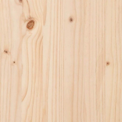 Floor Bed Frame Natural 180 x 220 cm Solid Pine wood