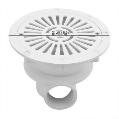 Floor drain for swimming pool.