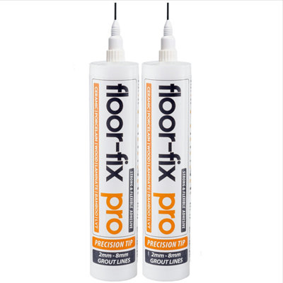 Floor-Fix Pro Superior Strength Adhesive - Fix Loose Tiles & Hollow Wood Floors -  Includes Patented Syringe  (2)