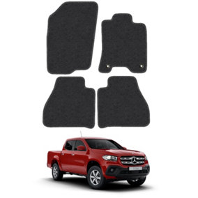 Floor Mats for Mercedes X-Class (2017+)  Double Cab Carpet Tailored Van Mat Set