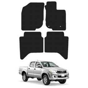 Floor Mats for Toyota Hilux (2011-2016) Carpet Tailored Fit Van Mat Set 4 Pieces