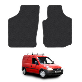 Floor Mats for Vauxhall Combo (2001-2011) Carpet Tailored Fit Van Mat Set Black