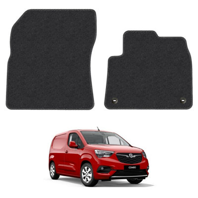 Floor Mats for Vauxhall Combo (2018+) Carpet Tailored Fit Van Mat Set Anti-Slip