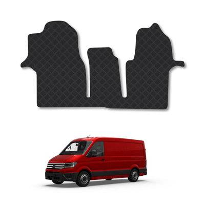 Floor Mats for VW Crafter (2017+) Rubber Tailored Fit Van Mat Set Heavy ...