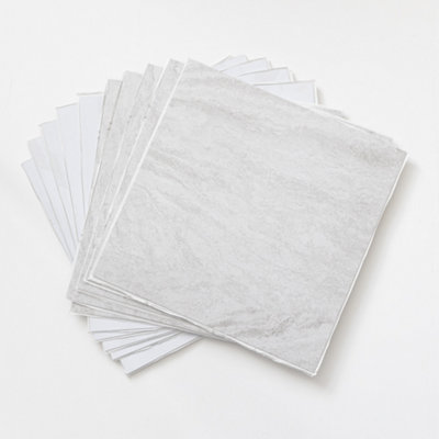 Floor Pops Bonneville Beige Self Adhesive Vinyl Floor Tiles Pack of 10 (0.93sqm)