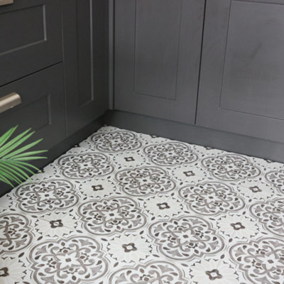 Floor Pops Massimo Self Adhesive Vinyl Floor Tiles Pack of 10 (0.93sqm)