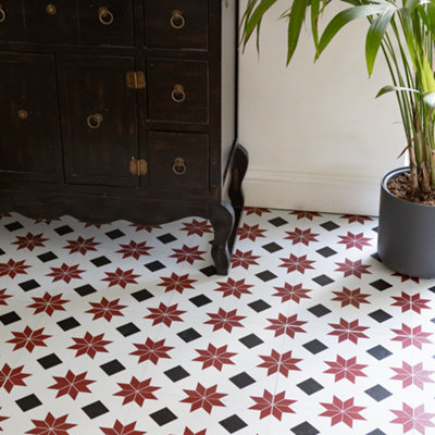 Floor Pops Orion 30.48 x 30.48cm Self-adhesive Vinyl Floor Tiles Pack 10 (0.93sqm)