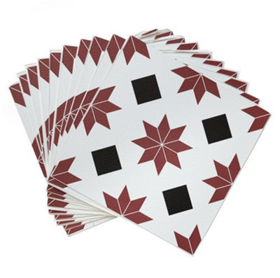 Floor Pops Orion 30.48 x 30.48cm Self-adhesive Vinyl Floor Tiles Pack 10 (0.93sqm)
