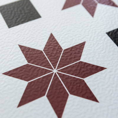 Floor Pops Orion 30.48 x 30.48cm Self-adhesive Vinyl Floor Tiles Pack 10 (0.93sqm)