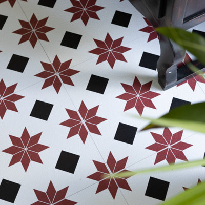 Floor Pops Orion 30.48 x 30.48cm Self-adhesive Vinyl Floor Tiles Pack 10 (0.93sqm)