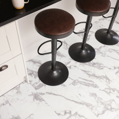 Floor Pops Piazza Self Adhesive Vinyl Floor Tiles Pack of 6 (1.12sqm)