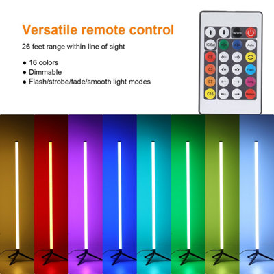 Floor RGB Lamp LED Corner Light Standing Mood Remote Colour Changing ...