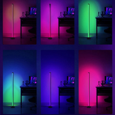 Floor RGB LED Lamp Corner Light Standing Mood Remote Colour Changing ...
