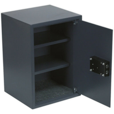 Floor / Shelf Mounted Security Safe - 2 Keys - 350 x 330 x 500mm Dual Bolt Lock