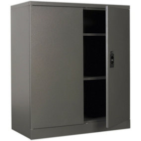 Floor Standing Steel Cabinet - 915 x 460 x 1060mm - Two Door - Two Shelves