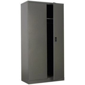 Floor Standing Steel Cabinet - 915 x 460 x 1830mm - Two Door - Cylinder Lock