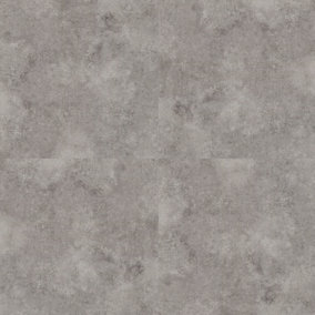 Floor Tile Textured Plain 30.5x30.5cm Grey 10 Tiles Per Pack