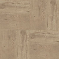 Floor Tile Wood 30.5x30.5cm Natural 10 Tiles Per Pack