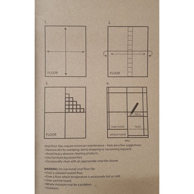 Floor Tiles Self Adhesive Vinyl Flooring Kitchen Bathroom Grey Black Marble Mosaic Pack of 4 Tiles (0.37sqm)