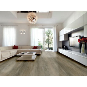 Flooring Hut Burleigh SPC Rigid Core - Titanium Oak - Only 23.99 m2