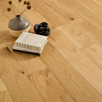 Flooring Revolution Seabrook Natural Oak Engineered Real Wood Top Layer ...