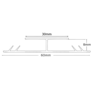 FloorMatch 0.9m Aluminum Door Threshold Strip Dual Edge Carpet to Carpet Transition Brushed Light Brass Finish