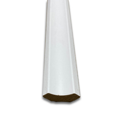 FloorMatch 10x 1.2m Length White Scotia Beading Flooring Edging Strips - Laminate And Wood Beading