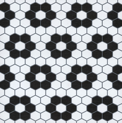 Floorpops Biscotto Black Peel and Stick Floor Tiles FP3931
