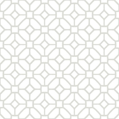 Floorpops Lattice Self Adhesive Vinyl Floor Tiles Modern Grey White Kitchen