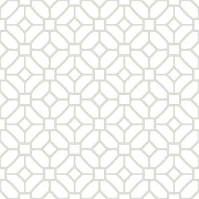 Floorpops Lattice White Peel and Stick Floor Tiles FP2946