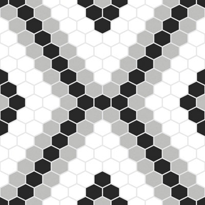 Floorpops Leyton Black Peel and Stick Floor Tiles FP2950