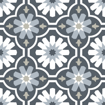 Floorpops Sevilla Multicolor Peel and Stick Floor Tiles FP2944