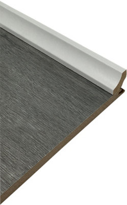 FloorPro White Scotia Beading Flooring Edging Strips 10 x 2.4m Long Lengths - 24metres total - Laminate And Wood Beading