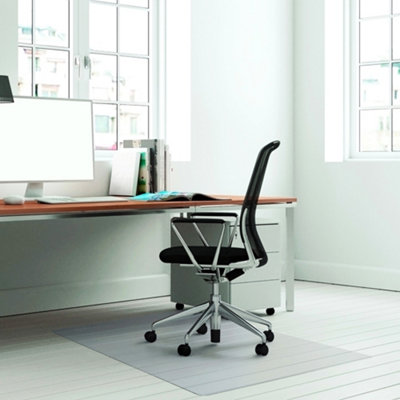 Floortex Hard Floor Protector Chair Mat, Rectangular, Smooth Backing ...