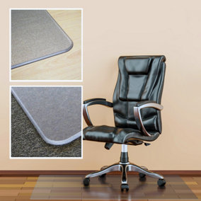 Floortex MegaMat Heavy Duty Polycarbonate Chair Mat for Hard Floors and All Pile Carpets - 115cm x 150cm
