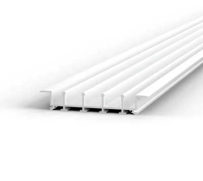 FloorTrack recessed track, L-3000 mm, for 4 doors, white