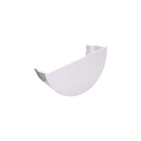 FloPlast 112mm Round Int Stop End White
