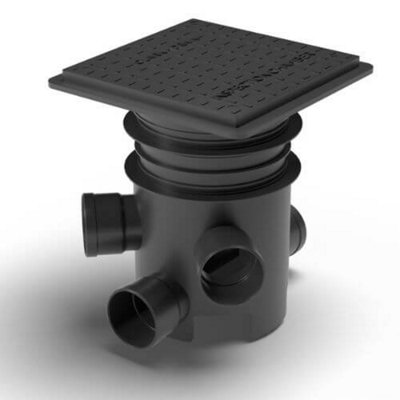 FloPlast 300mm Mini Inspection Chamber Set with 200mm Riser and 35kN ...