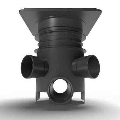 FloPlast 300mm Mini Inspection Chamber Set with 200mm Riser and 35kN ...