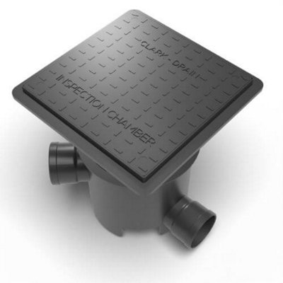 FloPlast 300mm Mini Inspection Chamber Set with 200mm Riser and 35kN ...