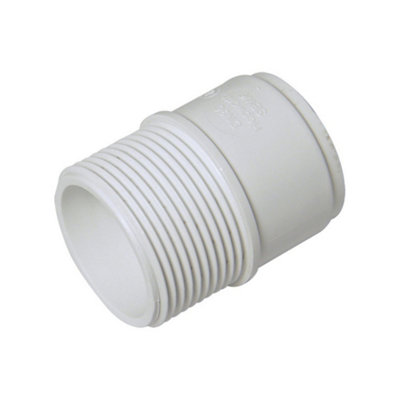 FloPlast ABS Solvent Weld Male Adaptor 32mm White