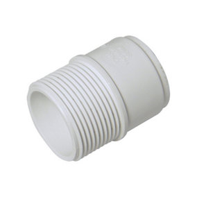 FloPlast ABS Solvent Weld Male Adaptor 32mm White