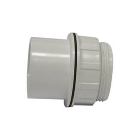 FloPlast ABS Solvent Weld Tank Connector 32mm Grey
