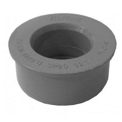 FloPlast Boss Adaptor - Solvent Weld 40mm Grey (Pack of 10) | DIY at B&Q