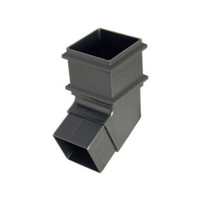 FloPlast Cast Iron Effect 65mm Square 112mm Degree Offst Bend