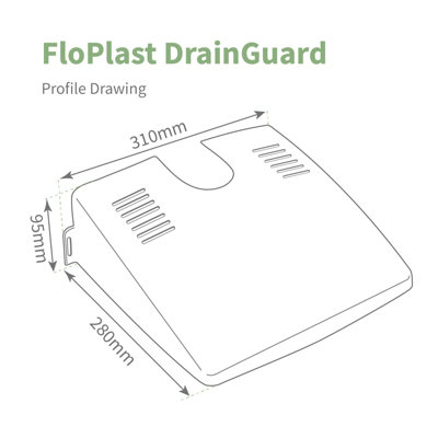 FloPlast DrainGuard Outdoor Plastic Drain Cover (2 pack)