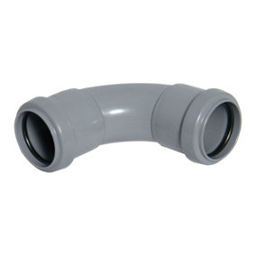 FloPlast Push Fit Waste 92.5 Degree Bend 32mm Grey